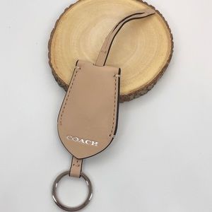 Real COACH leather keychain